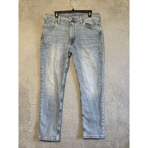 Levis 511 Mens Size 38x30 Blue Denim Light Wash Straight Leg